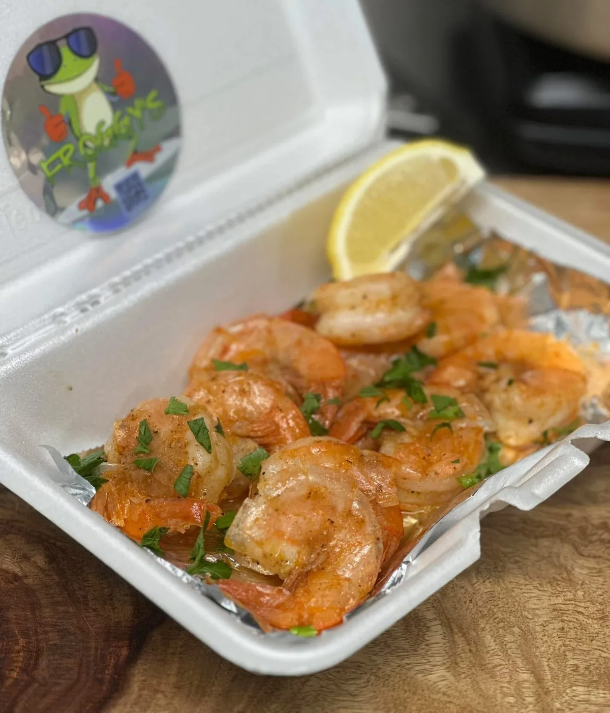 Shrimp Takeout Box — Froggy's TX Southern Seafood
